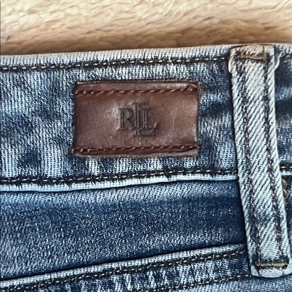 Ralph Lauren Light Blue Straight Leg Jeans Cropped sz 18W 26” inseam - Picture 10 of 10